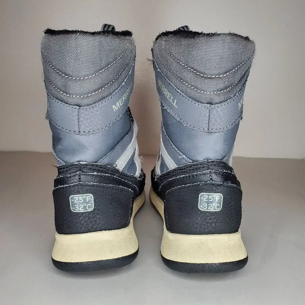 Merrell Snow Crush Waterproof Boot in Grey Size 4